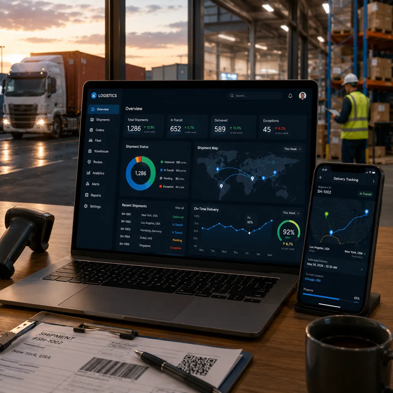 Case study visual for Logistics Enterprise: Last-Mile Orchestration Agent