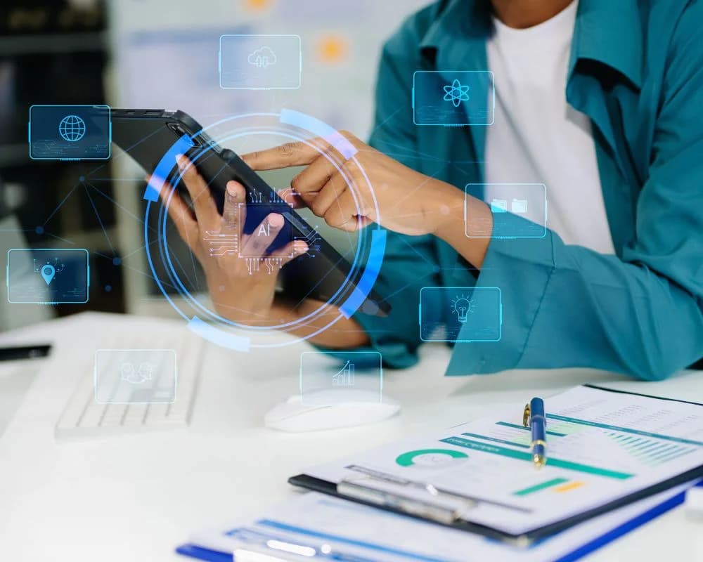 Illustration of Autonomous Agents used in custom AI agent development