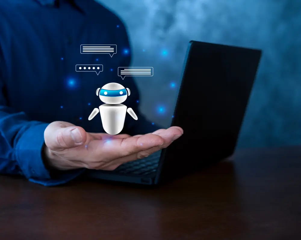 Illustration of Support Deflection Bots for AI chatbot integration